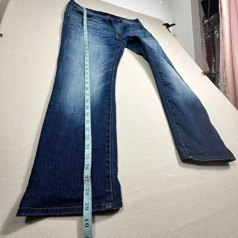 Buffalo Slim Ash Jeans Mens 34x32 Blue Excellent Stretch Denim Medium Wash